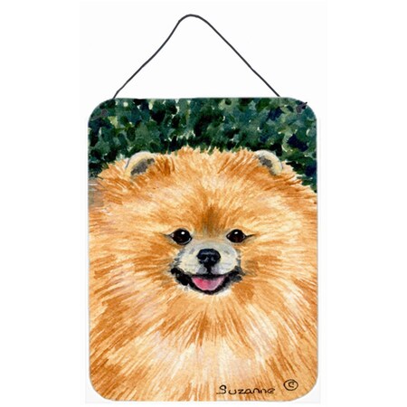 Carolines Treasures Pomeranian Aluminium Metal Wall Or Door Hanging Prints SS8725DS1216